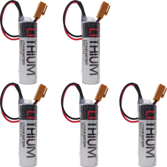 5 pack er6v 3.6v battery with plug for M64 System battery