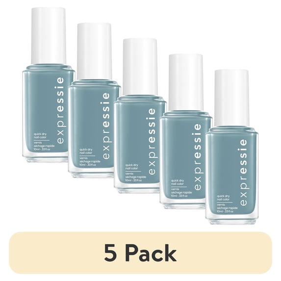 (5 pack) (5 pack) essie expressie quick-dry nail polish, speed of life collection, re-charge to take charge, 0.33 fl. oz.