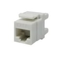 thumbnail image 1 of 5 pack lot Keystone Jack Cat6 White Network Ethernet 110 Punchdown 8P8C 180°, 1 of 5