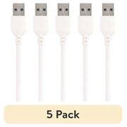 (5 pack) onn. 10ft USB-C to USB-A Charging Cable, USB-IF Certified -Compatible with iPhone 17/16/15 Series, Samsung Galaxy, Note, Pixel Devices iPad Pro, & More