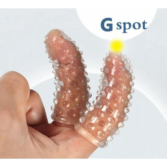 2 pairs Clear Soft Silicone Finger Protector,Reusable,Soft Silicone Finger Cots Claer