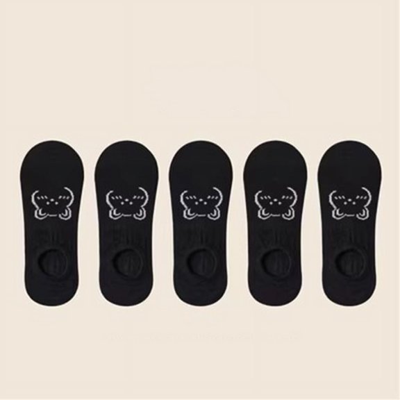 5 pairs No Show Socks for Womens Size 6-9, Ultra Low Cut Liner Silk Breathable Socks Ice Feeling socks, Nonslip Liner Invisible Hidden Thin Socks