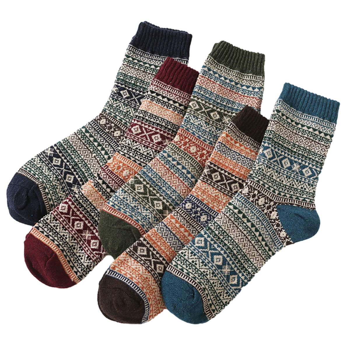 GLENMEARL 3 Pack Merino Wool Hiking Socks | Thick Winter Boot Socks For Men & Women | Warm Trekking Socks