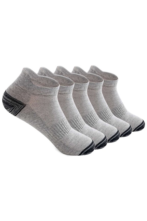 5 pairs of socks Men's summer mesh boat socks Ear lifting anti-drop heel cotton socks Breathable socks