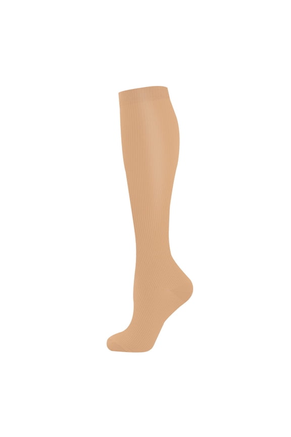 5 pairs of sports compression socks multi-color men and women outdoor running stockings socks calf socks diabetic socks skin color || L/XL