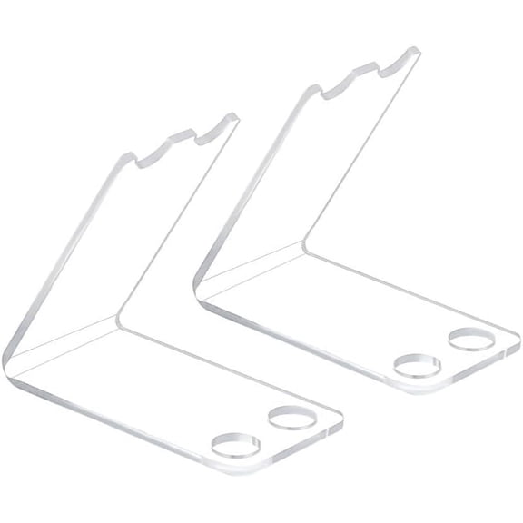 5 pc 5 Pcs Acrylic Pen Holder Display Stand 2 Holes Fountain Pen Ballpoint Pen Display Clear Makeup Brush Rack Drying Rack for School Office Home or Store Use