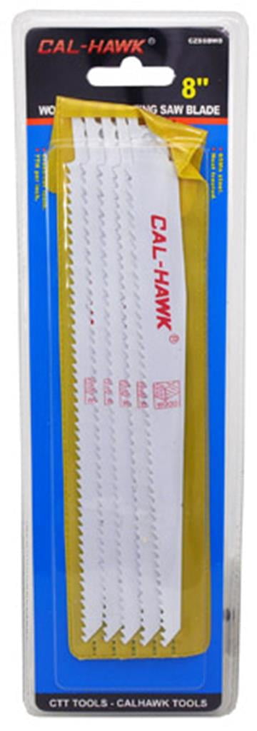 5-pc. 8" Wood Reciprocating Saw Blade