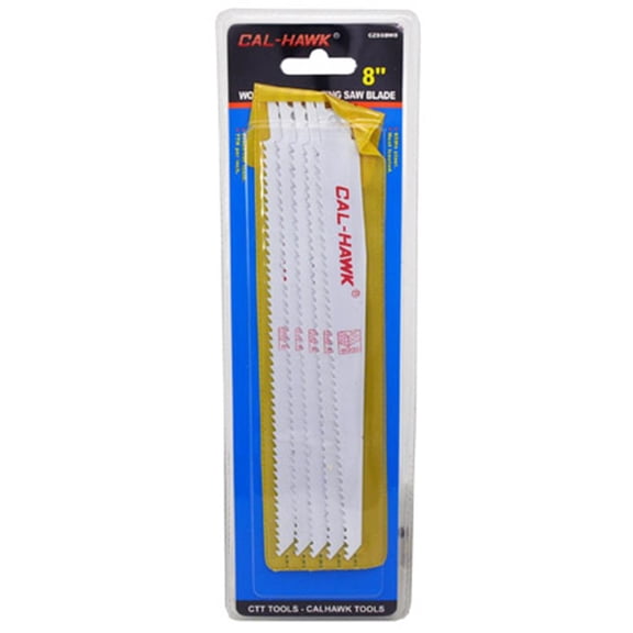 5-pc. 8" Wood Reciprocating Saw Blade