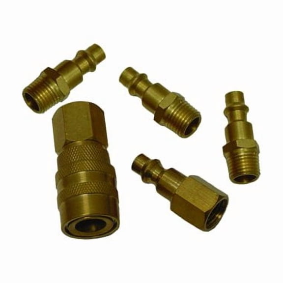 5 - pc. Brass Quick Coupler Set - Grip