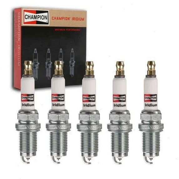5 pc Champion Iridium Spark Plugs compatible with Volkswagen Jetta 2.5L L5 2005-2014