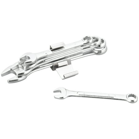 Performance Tool 1406 MM Combo Wrench Set, 5-Piece Alloy Steel Metric Sizes 8-17mm
