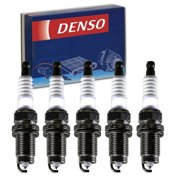 5 pc DENSO Double Platinum Spark Plugs compatible with Volkswagen Passat 2.5L L5 2012-2014