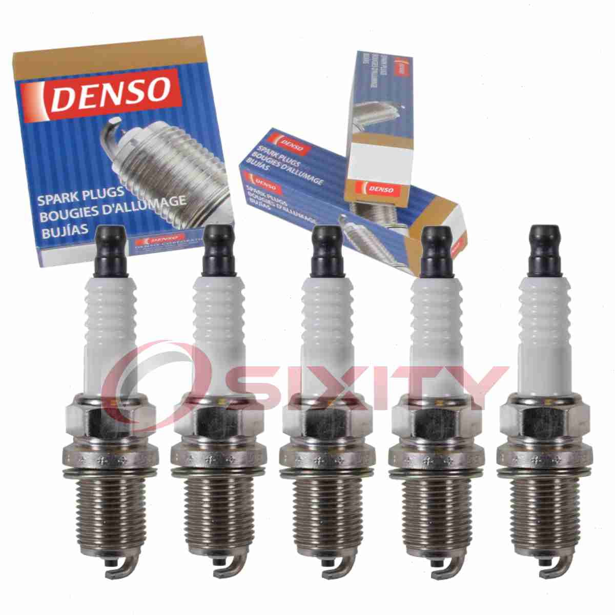 5 pc DENSO Standard Spark Plugs compatible with Acura TL 2.5L L5 1995