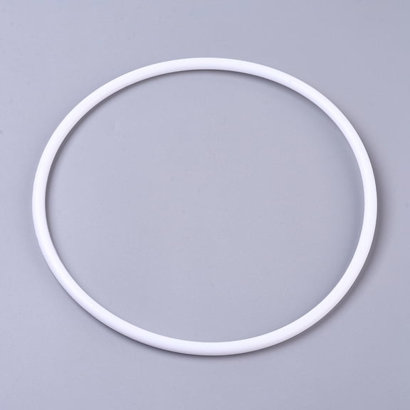 5 pc Hoops Macrame Ring for Crafts and Woven Net/Web with Feather Supplies White 250x7.2mm Inner diameter: 235.6mm