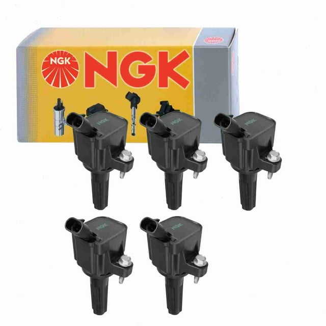 5 pc NGK Ignition Coils compatible with Hummer H3 3.7L L5 2007-2010