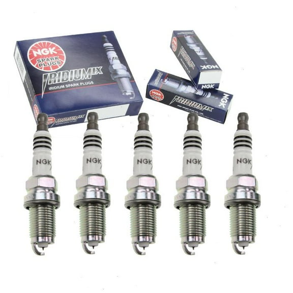 5 pc NGK Iridium IX Spark Plugs compatible with Volkswagen Rabbit 2.5L L5 2006-2009