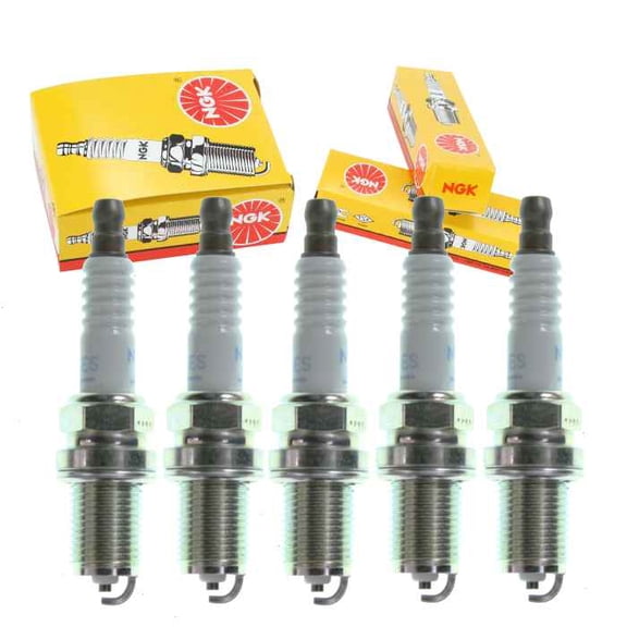 5 pc NGK Standard Spark Plugs compatible with Volvo S60 2.3L 2.4L 2.5L L5 2001-2009