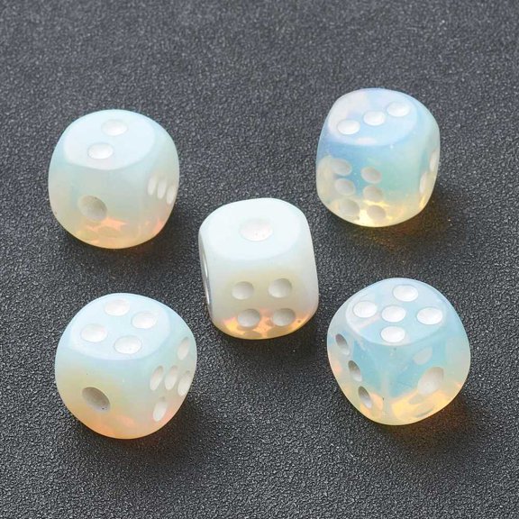 5 pc Opalite Cabochons Dice 15x15x15mm