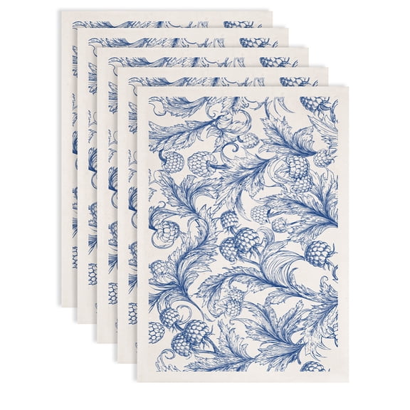 5 pc Paper Ceramic Decals Pottery Ceramics Clay Transfer Paper Leaf 520x370mm Pattern: 480x330mm