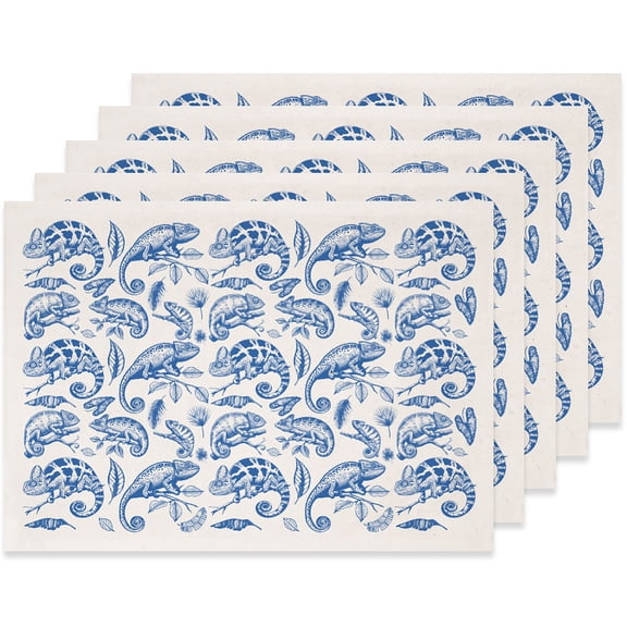 5 pc Paper Ceramic Decals Pottery Ceramics Clay Transfer Paper Underglaze Flower Paper Lizard 520x370mm Pattern: 480x330mm