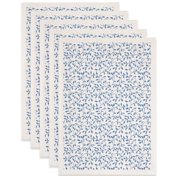 5 pc Paper Ceramic Decals Pottery Ceramics Clay Transfer Paper Underglaze Leaf 520x370mm Pattern: 480x330mm