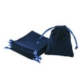 thumbnail image 1 of 5 pc Rectangle Velvet Packing Pouches Drawstring Bags for Gift Wrapping Blue 10x8cm, 1 of 6
