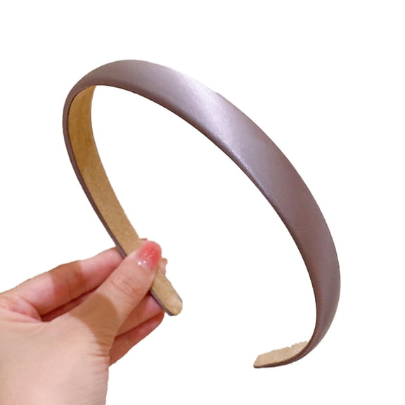 5 pc Satin Hair Bands Medium Purple 150x130x15mm