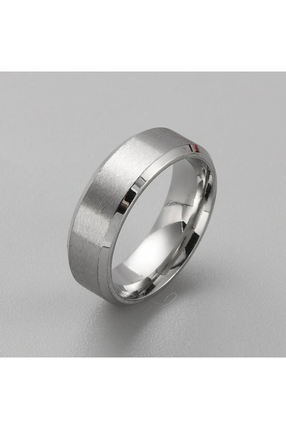 5 pc Stainless Steel Simple Plain Band Ring for Men Women Stainless Steel Color US Size 13(22.2mm) Material: Stainless Steel