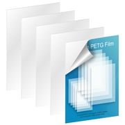 YOULOVEIT 5 pcak Acrylic Sheet Plexiglass Sheet Clear Acrylic Perspex Sheet Plastic Sheeting, Durable Water Resistant PET Sheet, for Crafting Projects, Picture Frames, Cricut Cutting and More, 2/5/10/20pcs