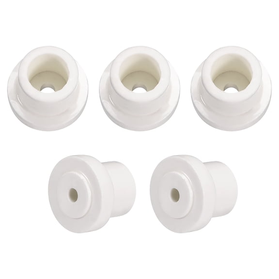 5 pcs 5.2mm Hole Dia Ceramic Insulator Bead Round Shaped Insulation Bead for Heat Shrink Tubing Heating Wire