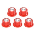 thumbnail image 1 of Uxcell 6.4mm Shaft Hole Potentiometer Volume Control Rotary Knobs Effect Pedal Knobs Red 5 pcs, 1 of 3