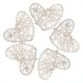 thumbnail image 1 of 5 pcs/Bag Heart Shape Sepak Takraw Rattan Ball Handicraft Party Wedding Room Decor(White), 1 of 6