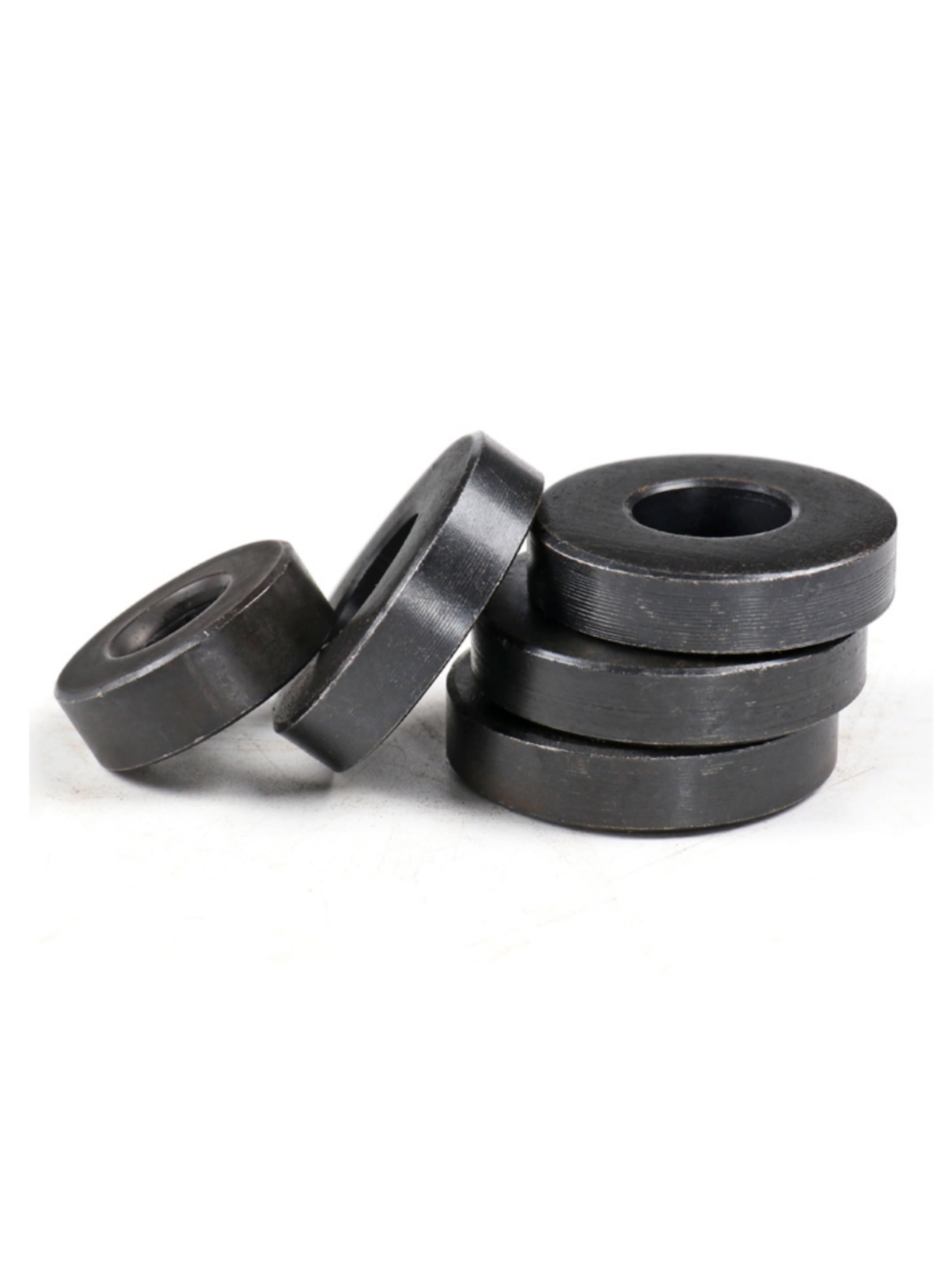 (5 pcs) Black Carbon Steel Thickened Oversized Spacers 12x35x6mm.