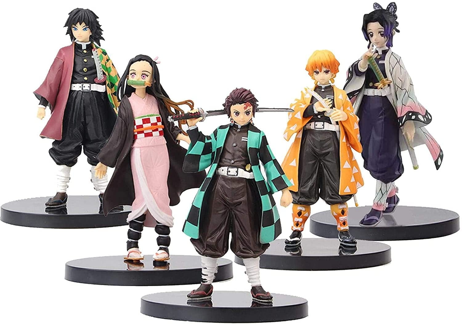 5 pcs Demon Slayer Figures, 6.3 inch Demon Slayer Action Figure PVC Toys Kochou Shinobur Anime