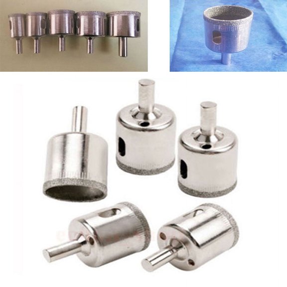 5 pcs Diamond Hole Saw Drill Bit Set 3/4" - 1 1/2" inch GRANITE GLASS TILE