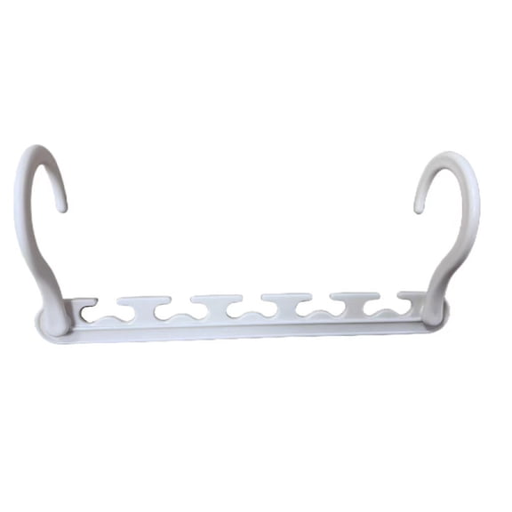 5 pcs Foldable Magic Hanger Multi functional Five hole Connection Hook ABS Plastic Rotating Storage Hanger