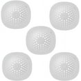 5 pcs Hair Stopper Shower Drain Covers Hair CatcherDurable Silicone