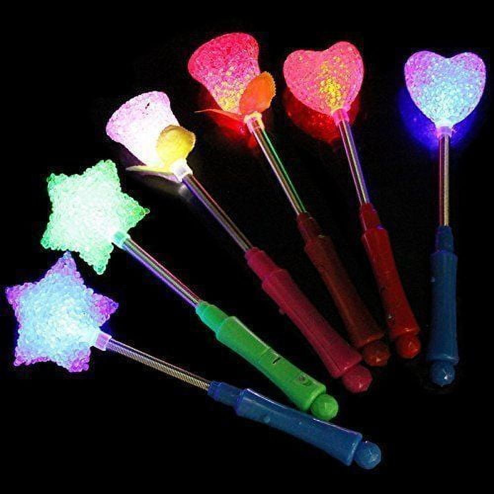 YMCtoys LED Light Up Foam Sticks Three Modes Color Changing Glow Party Supplies for Halloween Raves Concert (100 Pack)