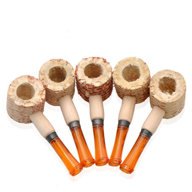 5 pcs Mini Classic Natural Corn Cob Tobacco Smoking Pipe