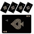 thumbnail image 1 of 5 pcs Poker Theme Spades Debit Credit Card Skin Cover Sticker Waterproof Skins Cover for Cards, 1 of 1