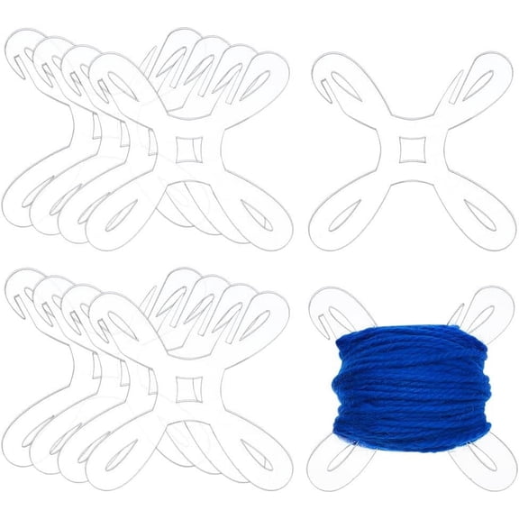 5 pcs Ribbon Spools Wire Weaving Bobbins Empty Thread Spools Clear Acrylic Spools