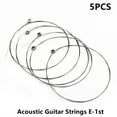 thumbnail image 1 of 5 pcs Single Guitar Strings Acoustic Guitars Top 1st E Plain Steel Gauges .012, 1 of 13