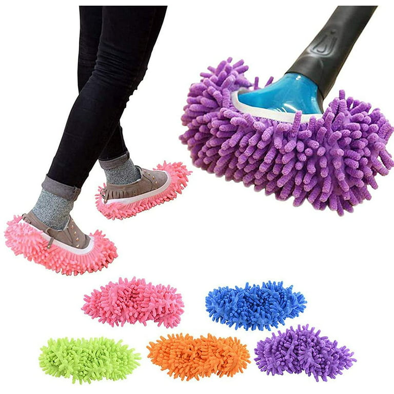 Unisex Super-Fun Machine-Washable Mop Slippers