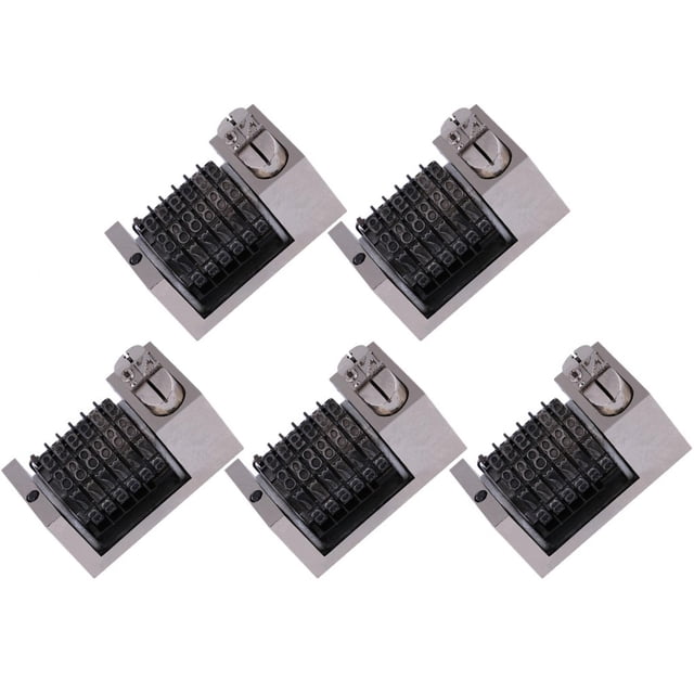5 pcs/set 6 Digits Numbering Machine Platen Rome Font Letterpress ...