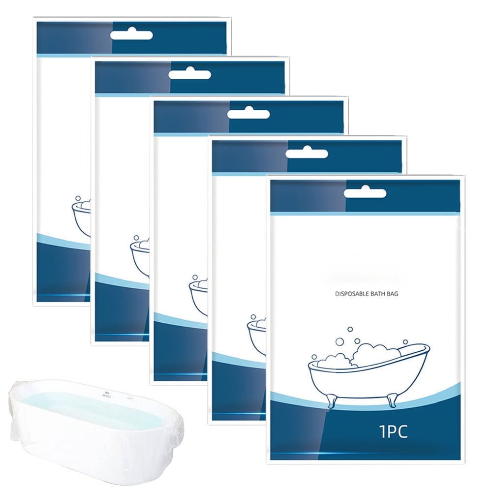 5 pcs travel disposable bath bag, thickened bath bag, bathtub cover, wooden bucket bag, SPA