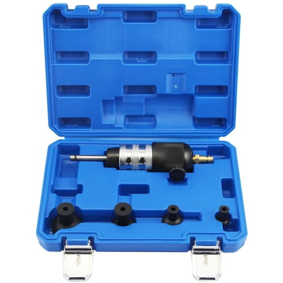 5-piece Pneumatic Sander Set With Plastic Case Packaging