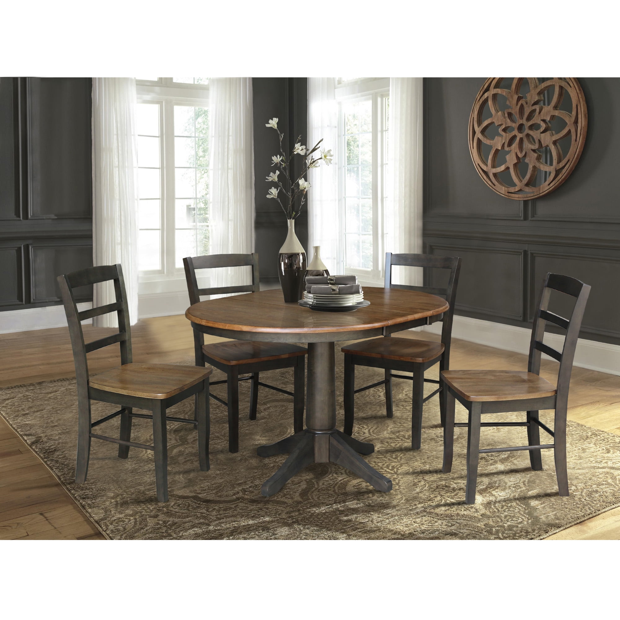 Round Extension Pedestal Table