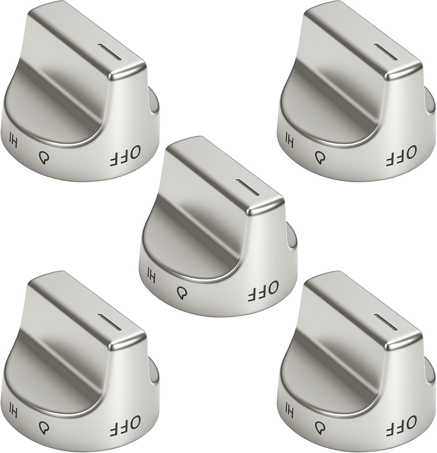 5-piece set 11239985 stove knobs suitable for gas stove replacement 10850015 11032553 00061875 4845290 6333411 12578779 12578779