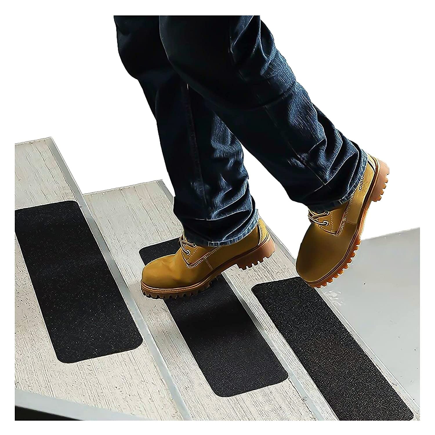 Non Slip Safety Grip Tape with Roller Anti-Slip Indoor/Outdoor Stickers  Strong Adhesive Safety Traction