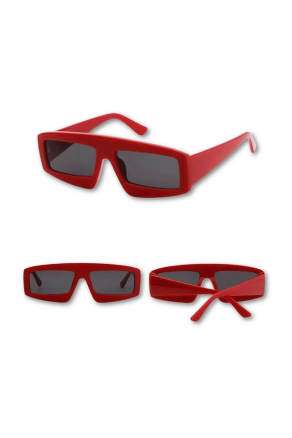 5 pieces Bold Square Frame Sunglasses - Retro Fashion Statement Eyewear